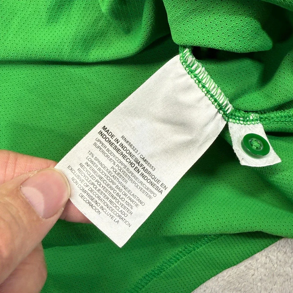 Oregon Ducks Shirt Men's Large Nike Polo Green Dri-Fit‎ NCAA Athletic Football